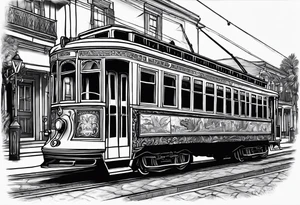 New Orleans, streetcar, alligator, Mardi gras tattoo idea