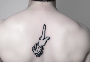 i want a boy reaching out to Jesus hand while falling into the emboss tattoo idea