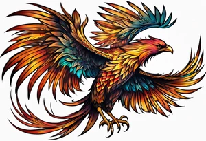 phoenix full body tattoo idea