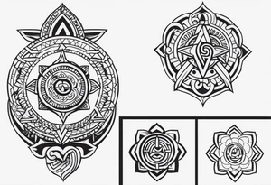 The symbol of the moluccan Parang salawaku tattoo idea