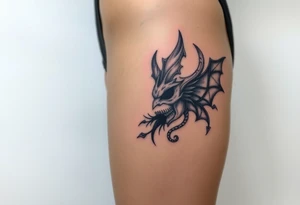 Something representing madness amd genius, good and evil, light and dark tattoo idea
