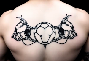 Design a ballgag tattoo idea