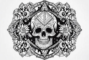 memento mori. Dont want it over crowded. Simple design tattoo idea