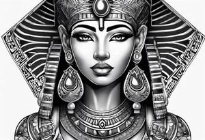 egyptian goddess tattoo idea