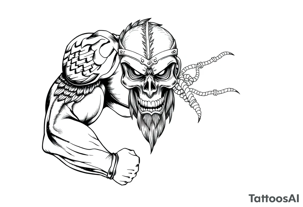 warrior tattoo idea
