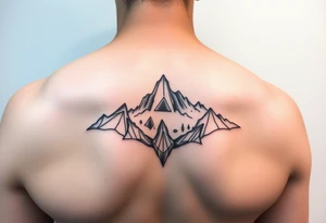 … .. … and  33.12487° N, 85.58014° W in elegant design tattoo idea