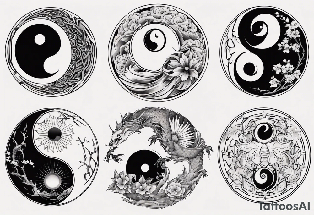 yin yang tattoo idea