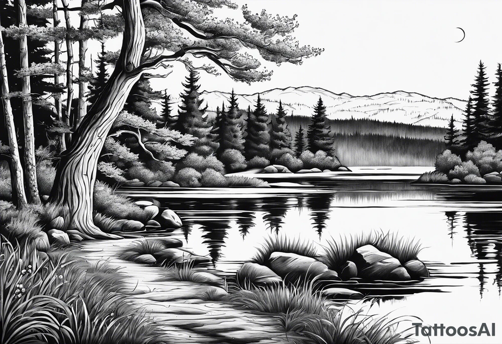 Calef Pond in NH tattoo idea