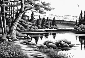 Calef Pond in NH tattoo idea
