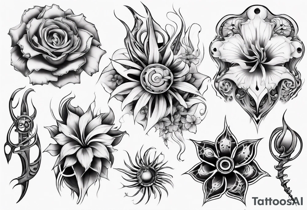 flower tattoo idea