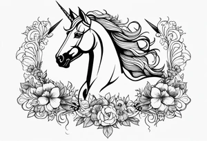 unicorns tattoo idea