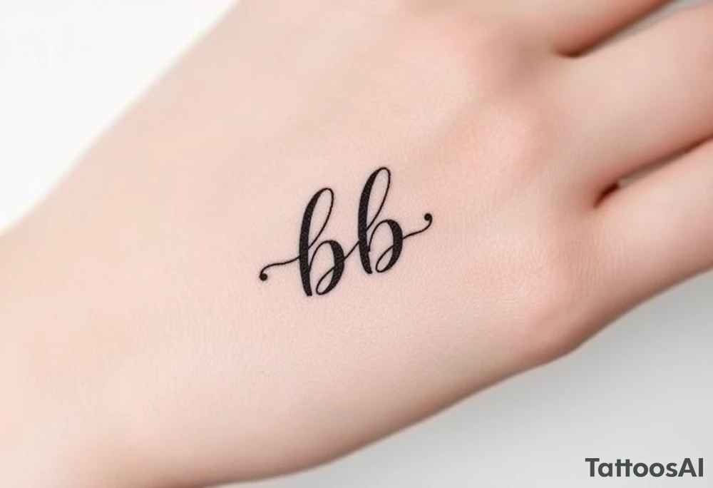 Initials bb tattoo idea