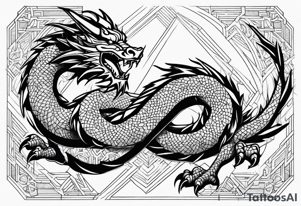 Dragon Ryu tattoo idea