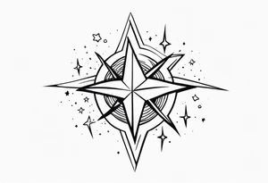 lightning stars tattoo idea