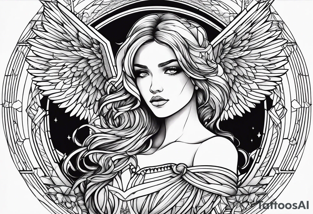 Survival love angel tattoo idea