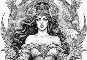 Hades and Persephone in Hell tattoo idea