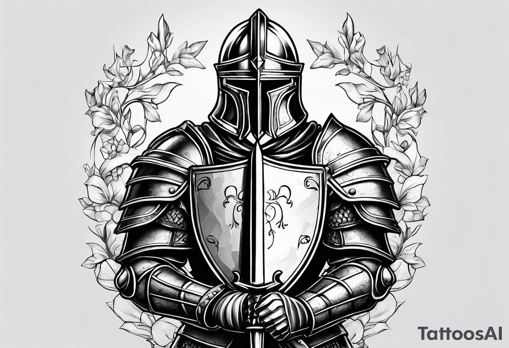 knight in armor tattoo idea