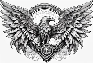 valkyrie wings symbol tattoo idea