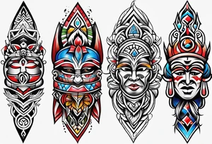 Puerto Rican tribal arm tattoo tattoo idea
