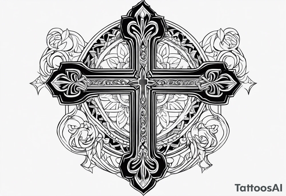 cross from font tattoo idea