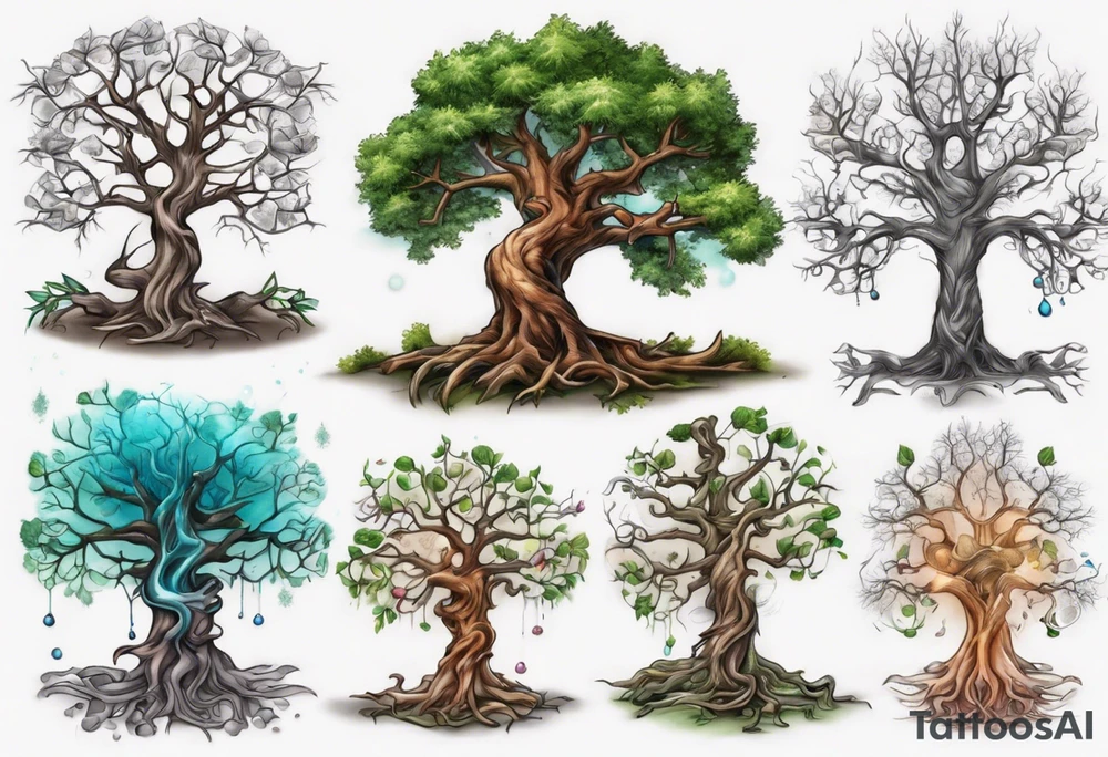 A chemist tree tattoo idea