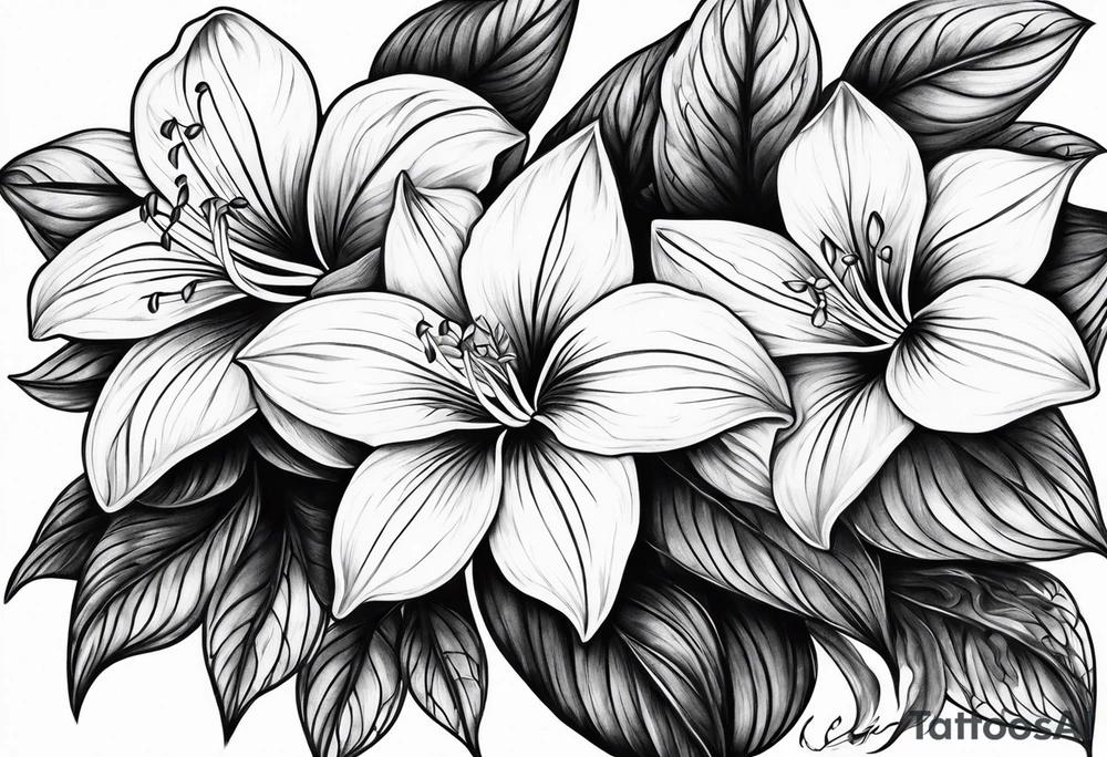 trillium tattoo idea