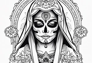 Santa muerte tattoo idea