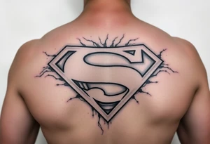 Superman sign in background Emma Ava Blakleigh Deacon Griffin broken clock sands of time sleeve tattoo idea