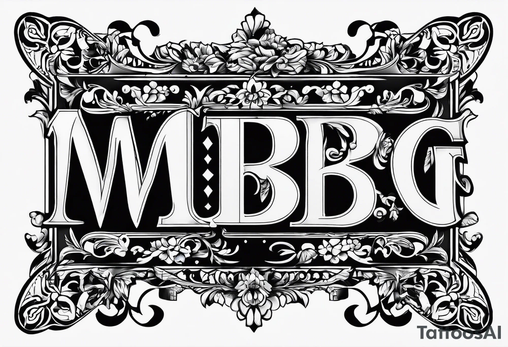 letters: "MRBG" underlined, equally separated
simple, clear, plain, unadorned, no background tattoo idea letters: "MRBG" underlined, equally separated
simple, clear, plain, unadorned, no background tattoo idea