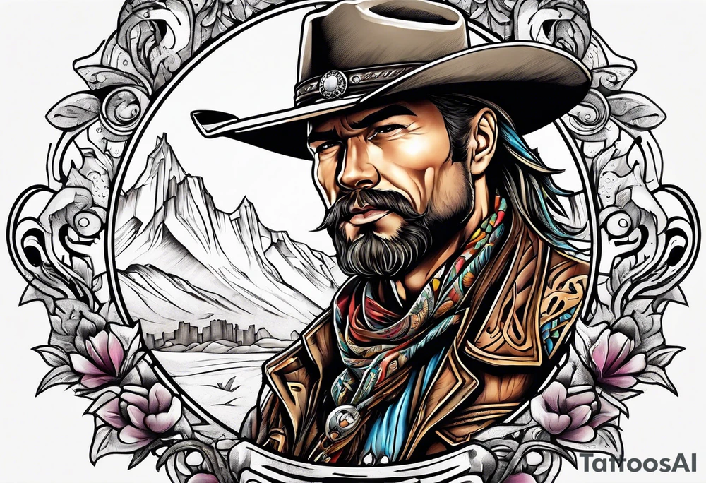 Cowboy tattoo idea