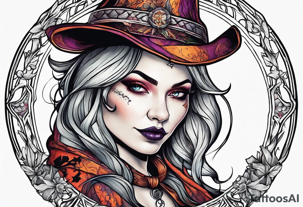 A witch with a fat ass tattoo idea
