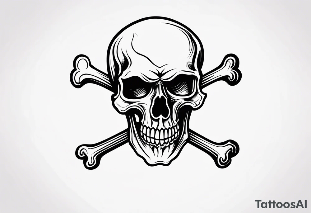 Skull and Crossbones tattoo idea