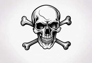 Skull and Crossbones tattoo idea