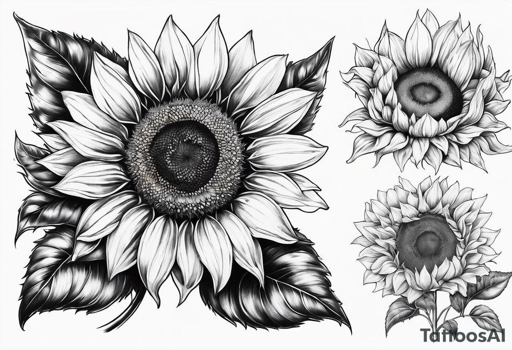 Sunflower tattoo idea