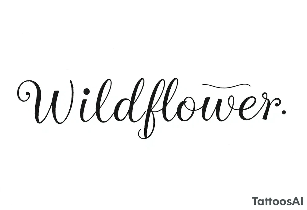 Wildflower tattoo idea