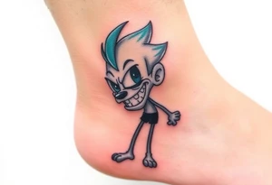 Drippy cartoon character tattoo idea
