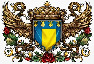 coat of arms of Ukraine tattoo idea