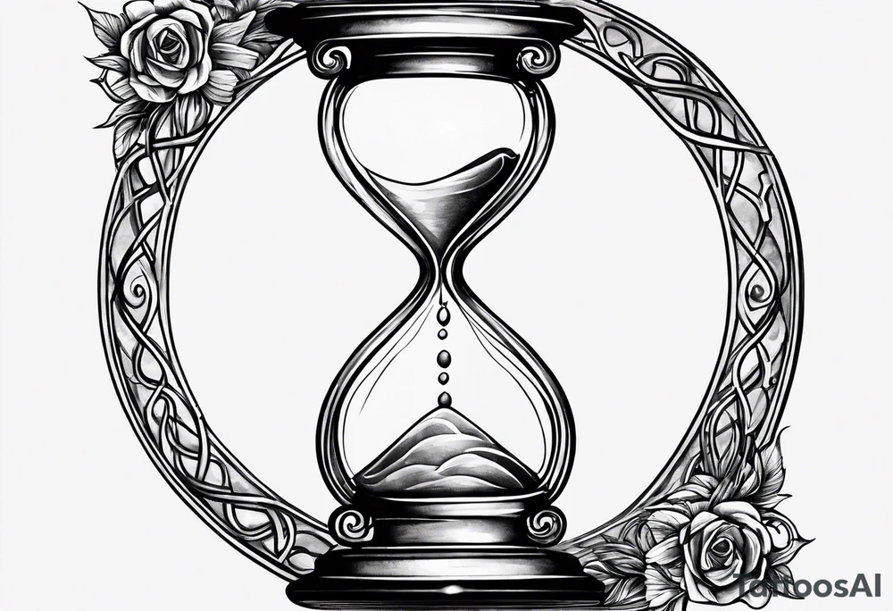 infinity symbol as an hourglass tattoo idea
