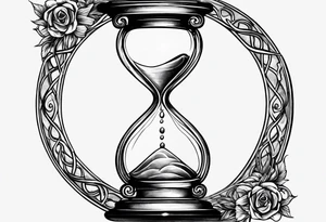 infinity symbol as an hourglass tattoo idea