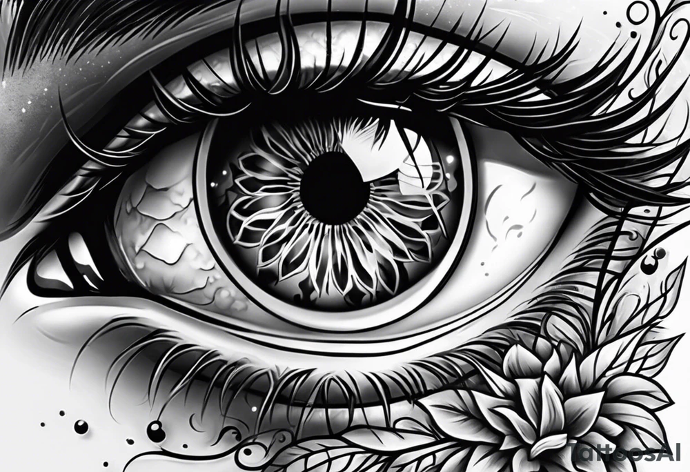 Eye ball tattoo idea