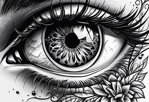 Eye ball tattoo idea