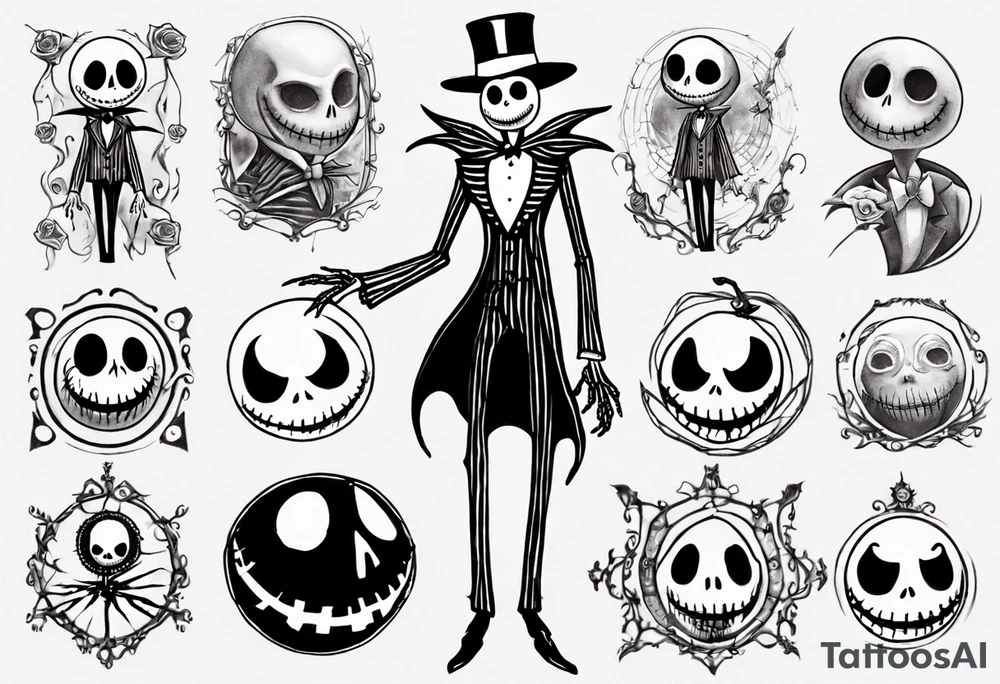 jack skellington tattoo idea
