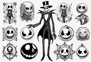 jack skellington tattoo idea
