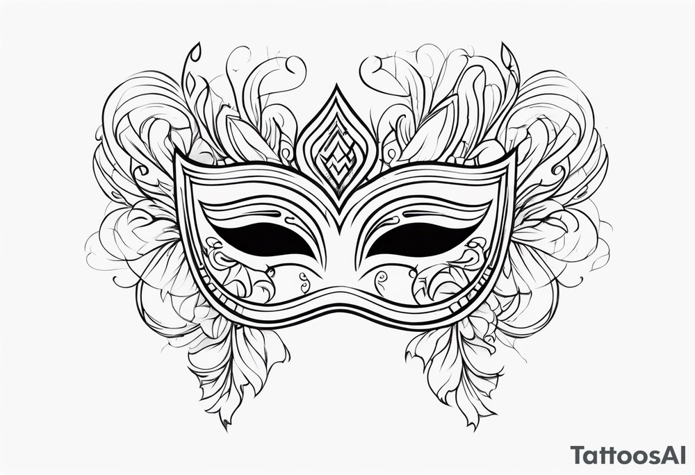 masquerade ball tattoo idea