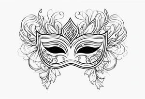 masquerade ball tattoo idea