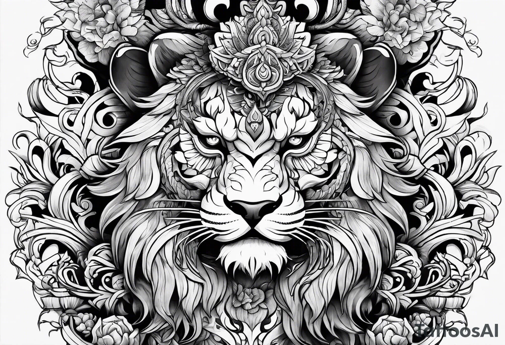 shishi tattoo idea