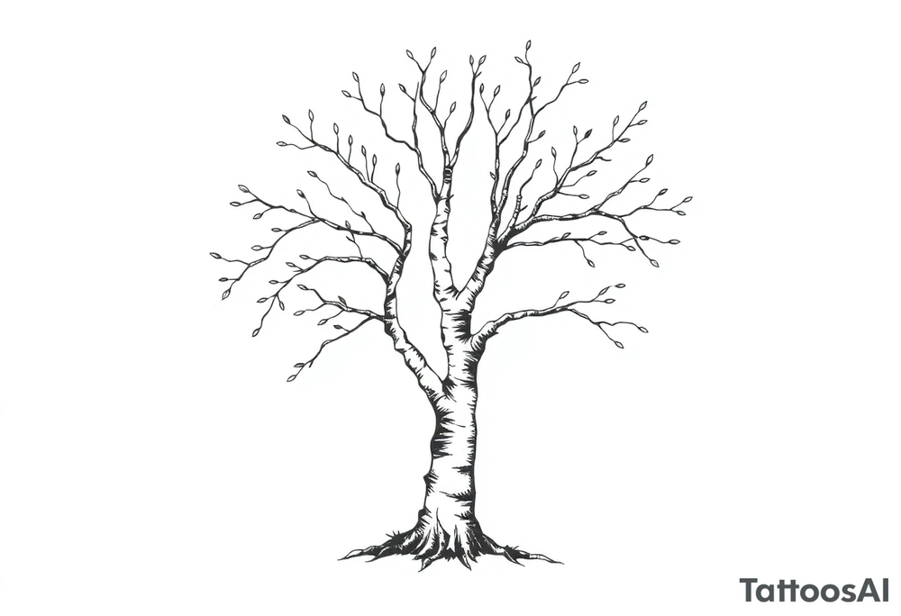 birch tree tattoo idea