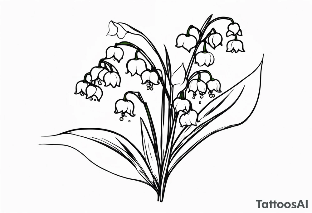 Lily of the valley tattoo idea