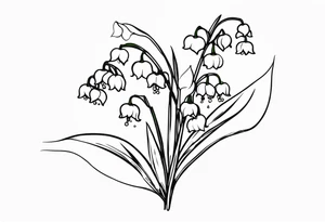 Lily of the valley tattoo idea