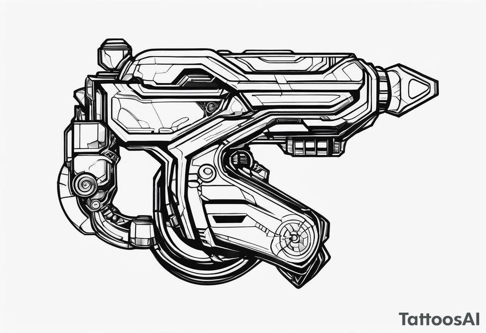 Futuristic Robot Arm tattoo idea